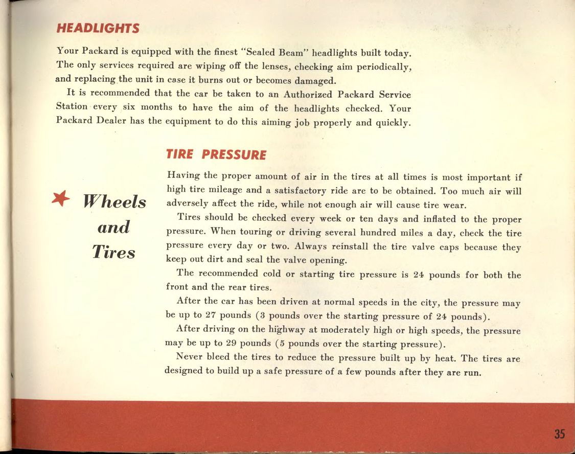 1955 Packard Owners Manual Page 12
